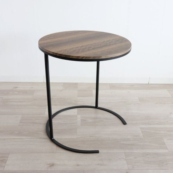 サイドテーブル ナチュラル カントリー調 北欧 ランプテーブル テーブル 木製×アイアン 家具 おしゃれ拍卖