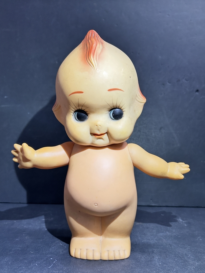 ● コレクター必見 当時物 レトロ キューピー人形 ソフビ キューピー 全長約18cm ビンテージ 飾り コレクション Zr640拍卖