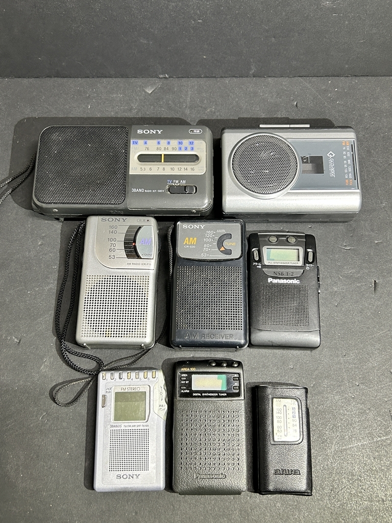 ● コレクター必見 まとめ売り コンパクトラジオ ポケットラジオ カセットウォークマン SONY アイワ など コレクション ジャンク品 Zr671拍卖