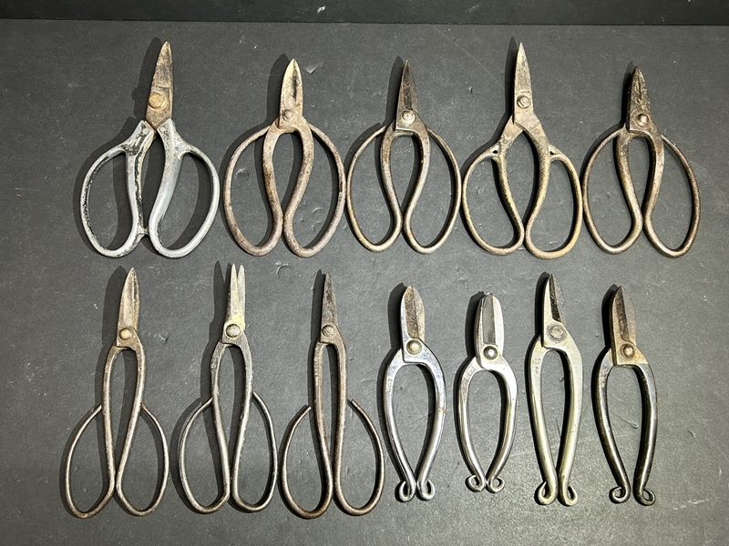 ● コレクター必見 まとめ売り 剪定鋏 園芸鋏 はさみ ハサミ 鋏 盆栽 植木鋏 銘入り含む コレクション Zr713拍卖