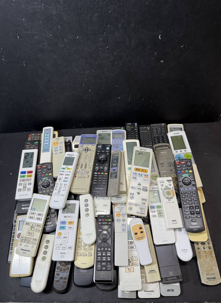 ★大量まとめ売り リモコン パナソニック/シャープ/ソニー/日立/ダイキン他 エアコン テレビ オーディオなど ジャンク コレクション Se264拍卖