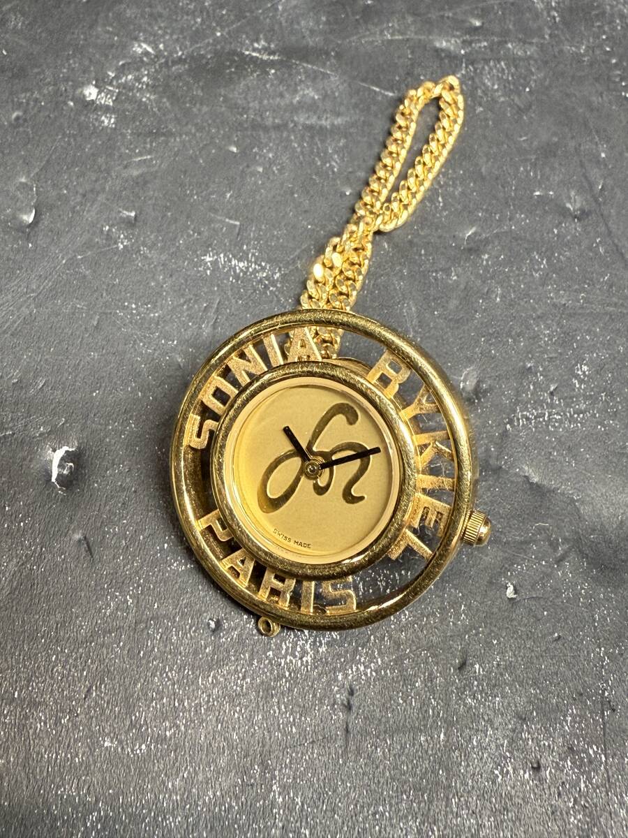 ★コレクター必見 SONIA RYKIEL ソニアリキエル ピン型 時計 SWISSMADE 動作未確認 ジャンク コレクション Se169拍卖