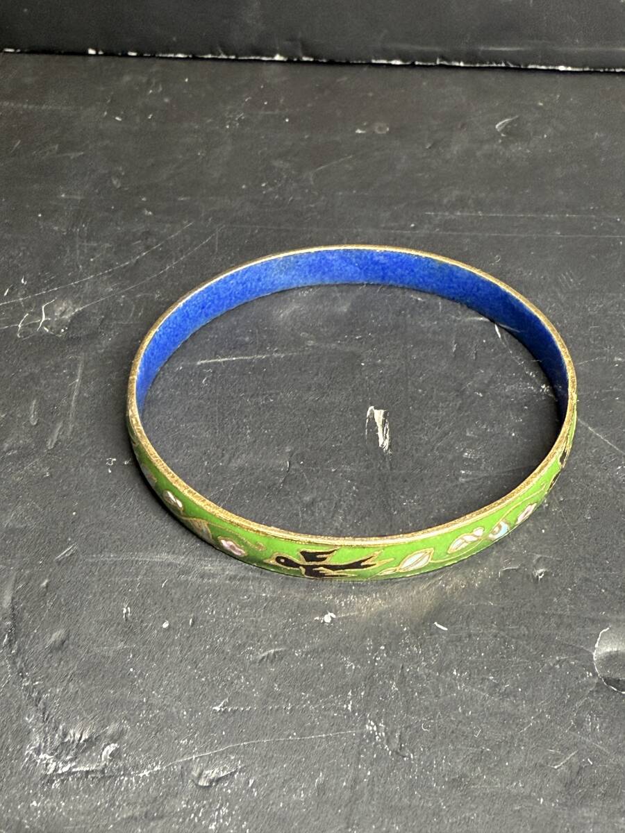 ★コレクター必見 ビンテージ 七宝? ブレスレット バングル レディース アクセサリー 飾り コレクション Se174拍卖