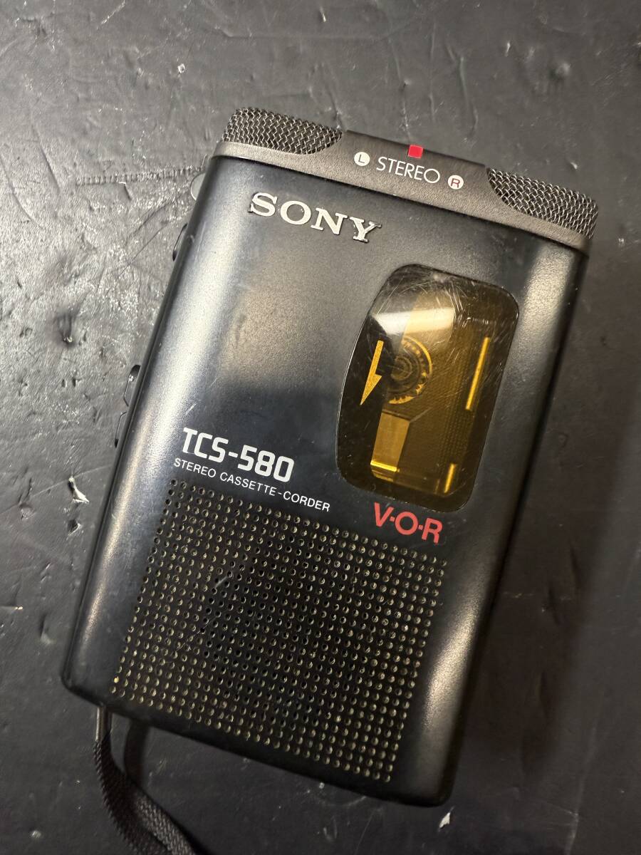 ★コレクター必見 SONY STEREOCASSETTE-CODER TCS-580 ソニー カセットレコーダー 通電可 動作未確認 ジャンク コレクション Se191拍卖