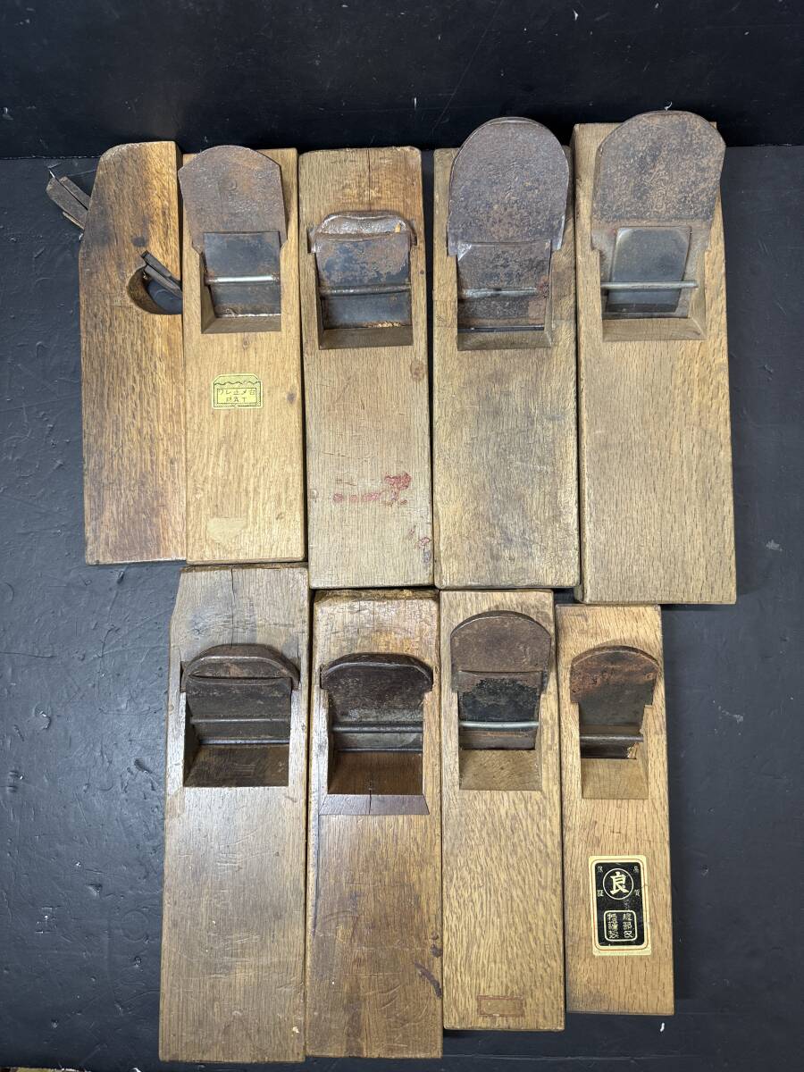 ★コレクター必見 在銘 銘入り 鉋 カンナ 大量 まとめ売り 工具 大工道具 ハンドツール 昭和レトロ サイズいろいろ Se197拍卖