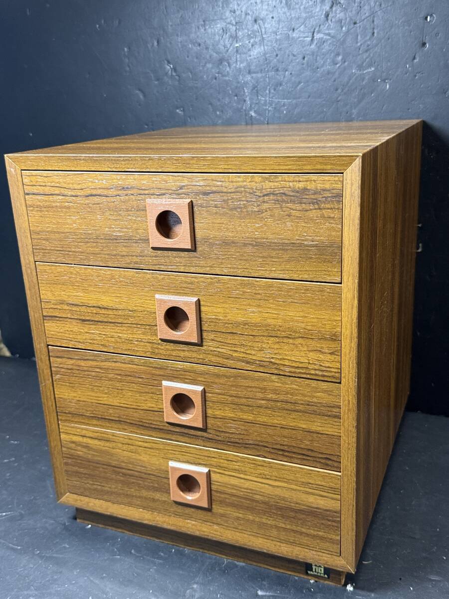 ★コレクター必見 昭和レトロ 木製 引き出し 4段 小物入れ 収納 ミニ家具 和家具 木工芸 ビンテージ コレクション Se201拍卖