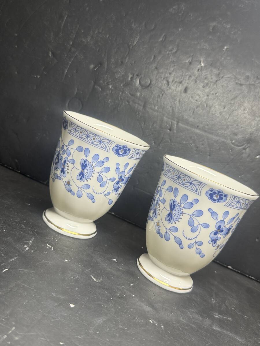 ★コレクター必見 NARUMI BONECHINA ナルミ ミラノシリーズ フリーカップ 2個セット 洋食器 茶器 コップ Se227拍卖