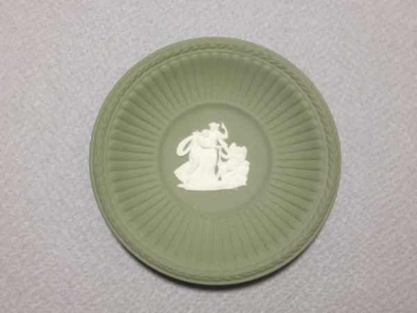 ◎ウェッジウッド グリーンジャスパー ミニプレート 小皿◎m拍卖