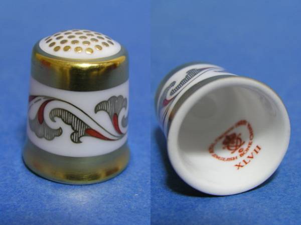 ◎ロイヤル クラウンダービー 金彩指貫 シンブル◎12/15拍卖