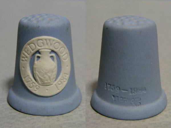◎ウェッジウッド ジャスパー「ポートランドの壺」シンブル 指貫◎拍卖