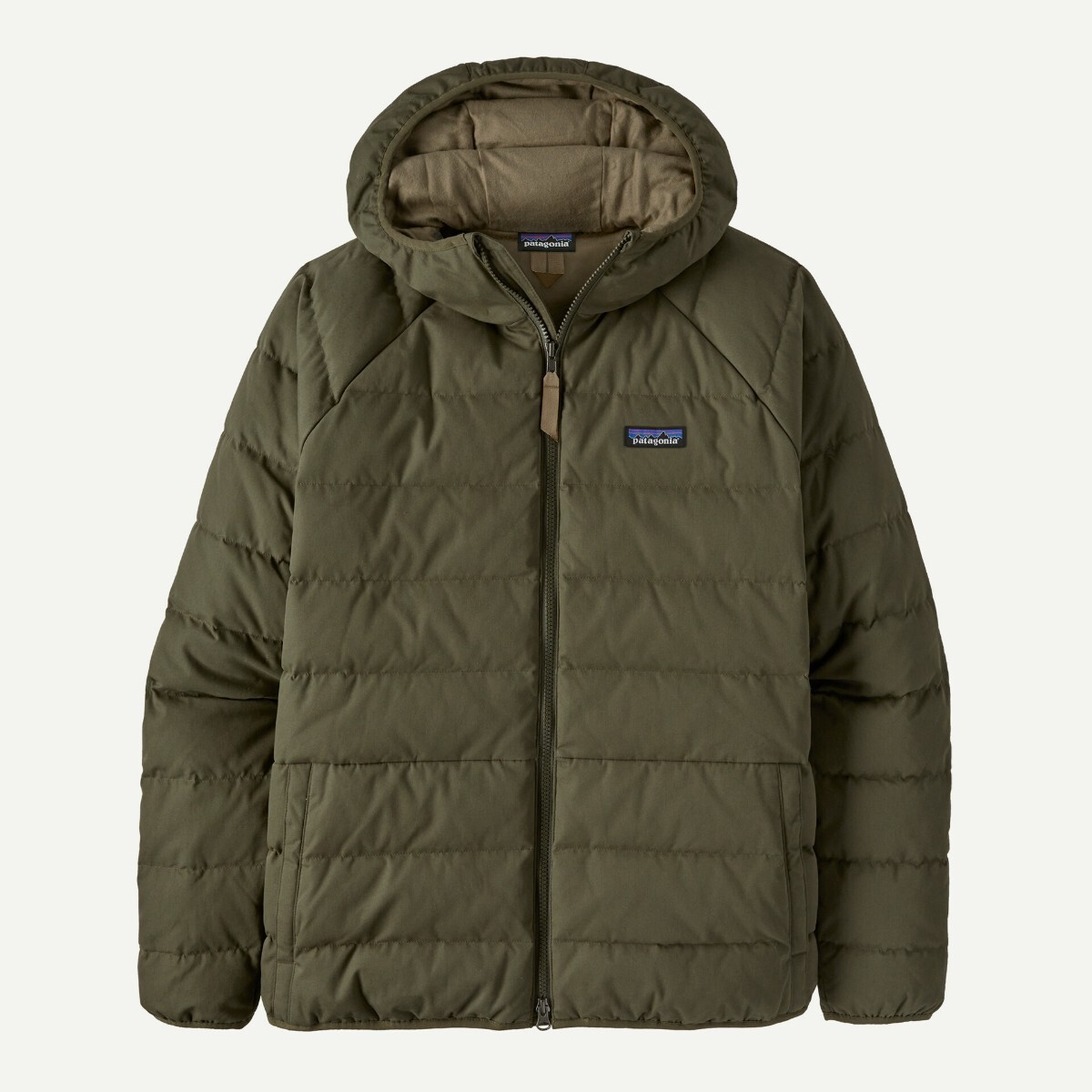 新品 定価50600 Patagonia パタゴニア コットン ダウンジャケット XL BASIN GREEN オリーブ グリーン メンズ パーカー拍卖