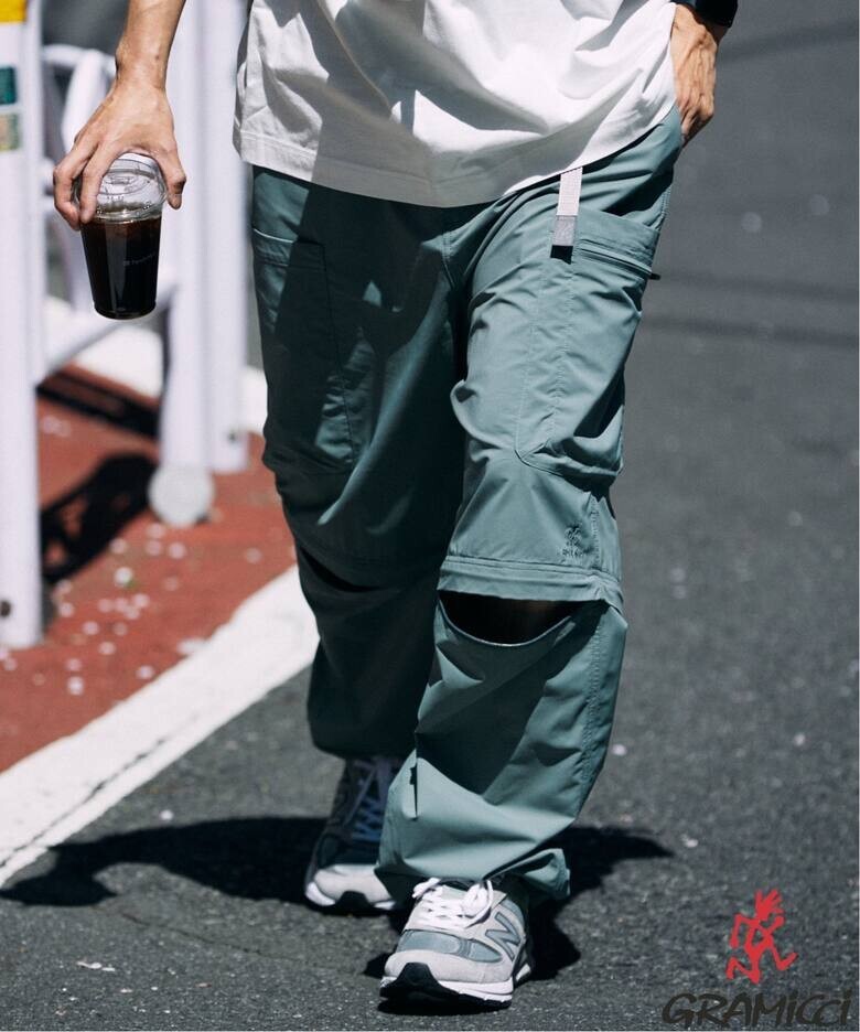 新品 定価18700 GRAMICCI ジャーナルスタンダード 別注 2way ロングパンツ M グレー グラミチ パンツ ショーツ カーゴパンツ 拍卖