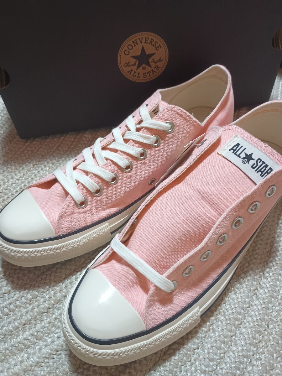 新品 CONVERSE ALL STAR US COLORS OX ピーチ ピンク 28cm コンバース オールスター スニーカー ローカット キャンバス拍卖