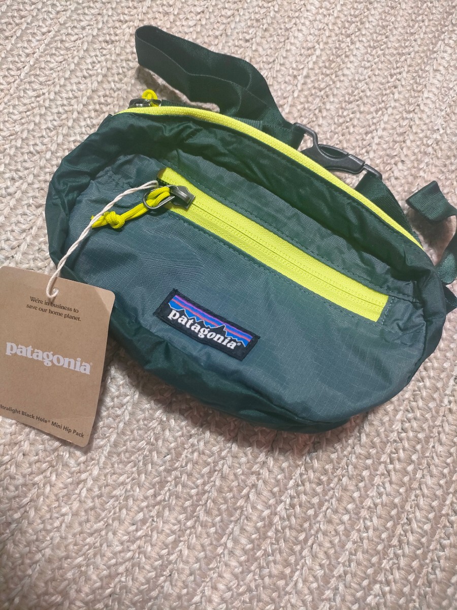 新品 未使用 patagonia パタゴニア ウエストポーチ ウルトラライト ブラックホール ミニ ヒップバッグ ショルダー 1L ダークグリーン拍卖