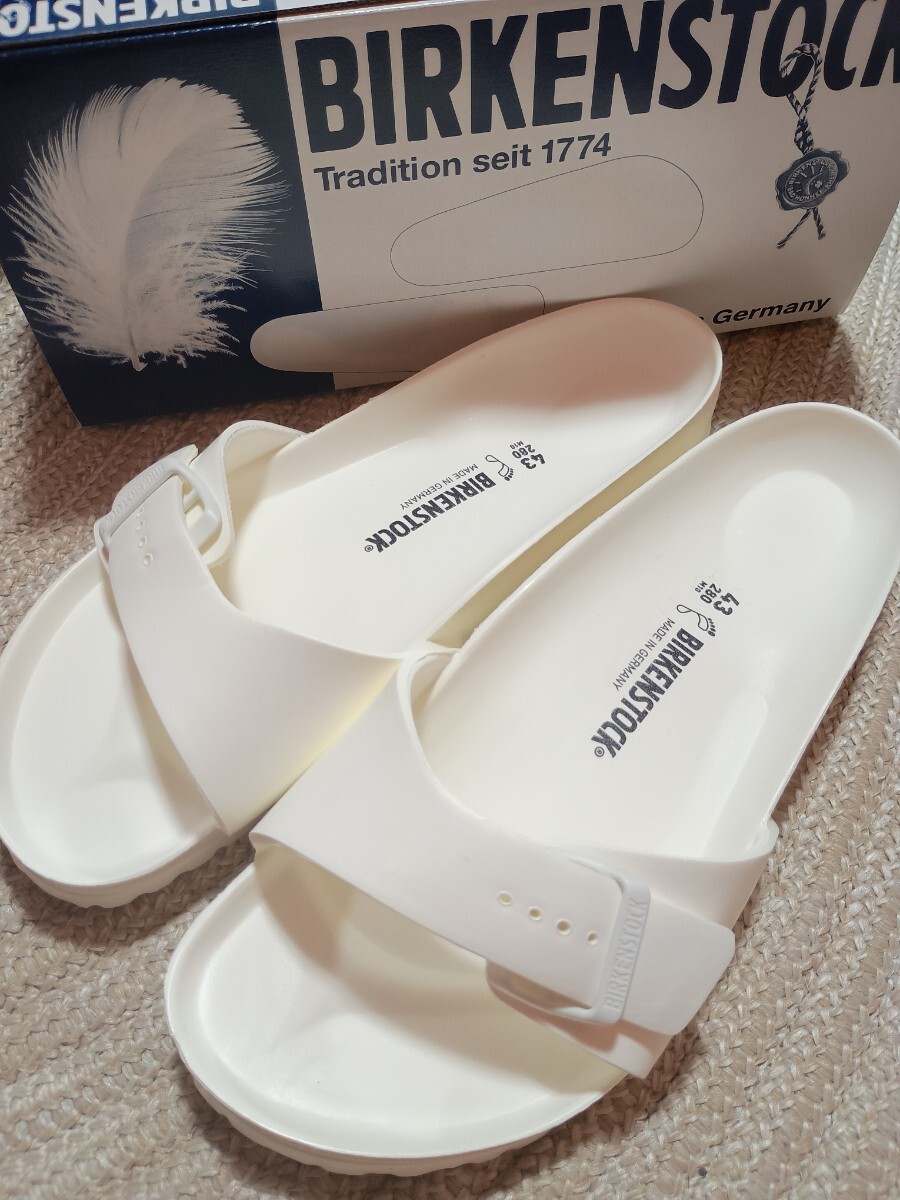 新品 未使用 BIRKENSTOCK ビルケンシュトック Madrid マドリッド EVA ホワイト 白 43 28cm ドイツ製 サンダル 拍卖