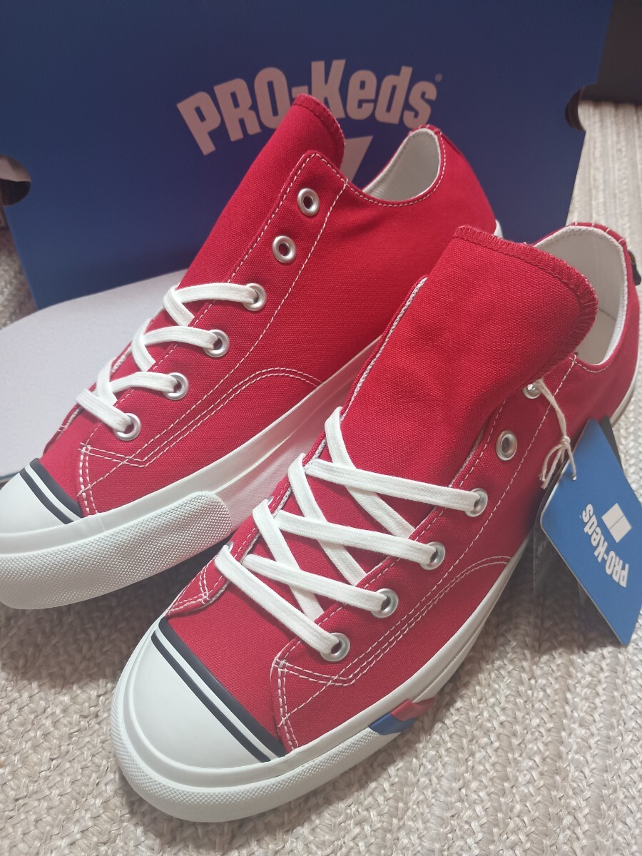新品 未使用 PRO-Keds ROYAL AMERICA WP ロイヤルアメリカ 27cm レッド 赤 撥水 ビブラムソール プロケッズ スニーカー ローカット拍卖