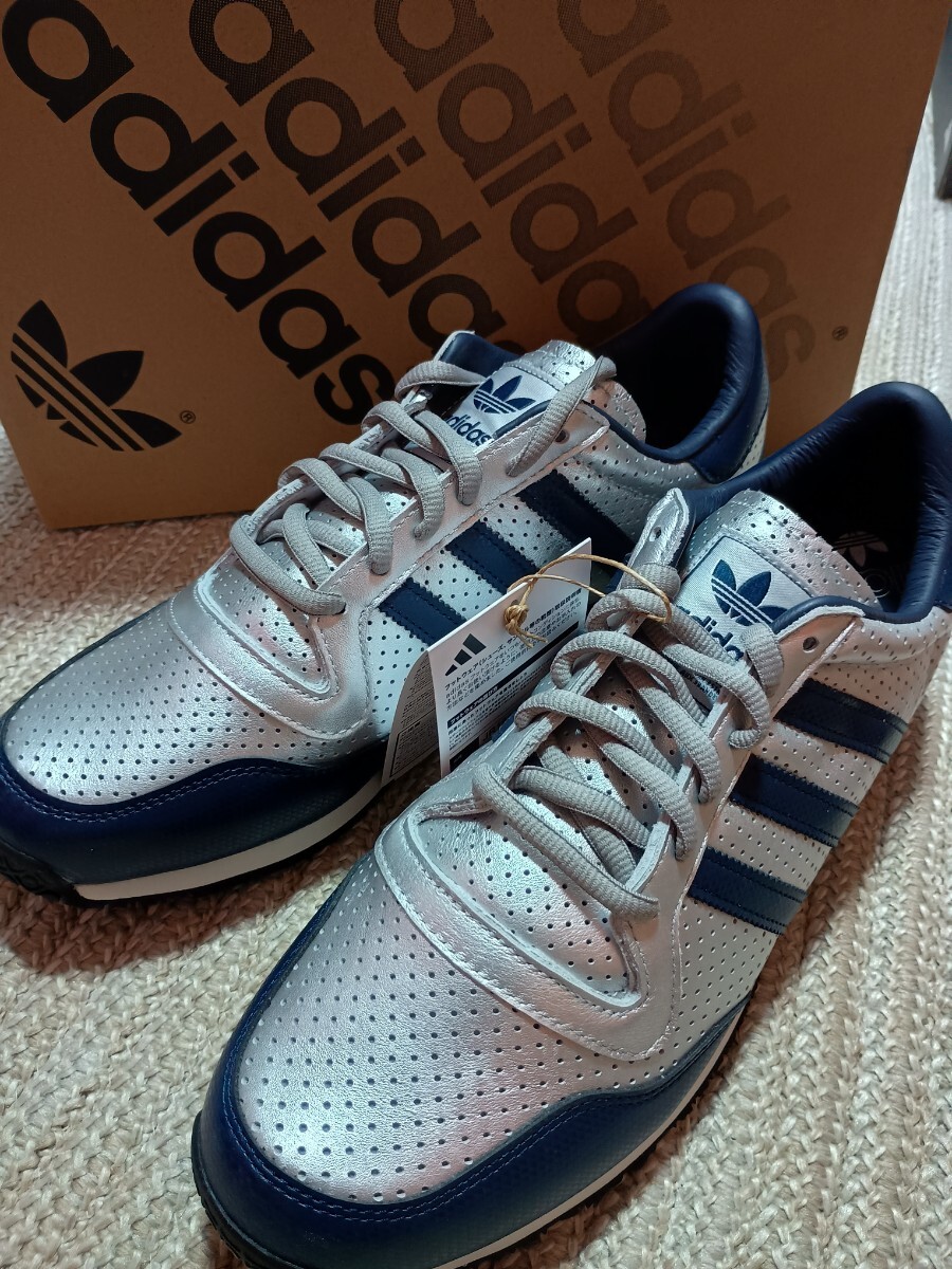 新品 未使用 adidas GALAXY OG 27.5cm ジャミロクワイ 復刻 アディダス オリジナルス ギャラクシー シルバー ネイビー 拍卖