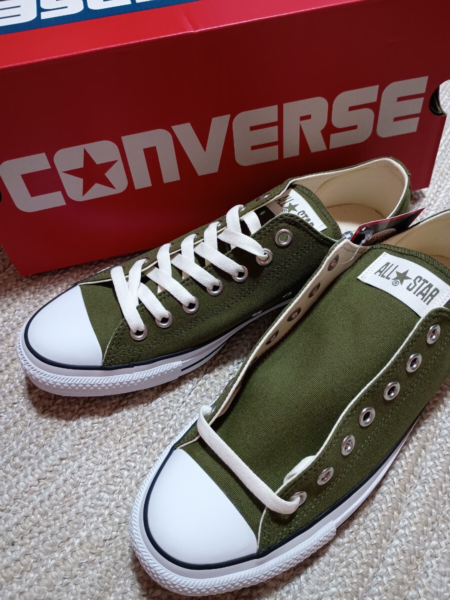 新品 CONVERSE ALL STAR OX オリーブ グリーン 27.5cm コンバース オールスター スニーカー ALLSTAR ローカット拍卖
