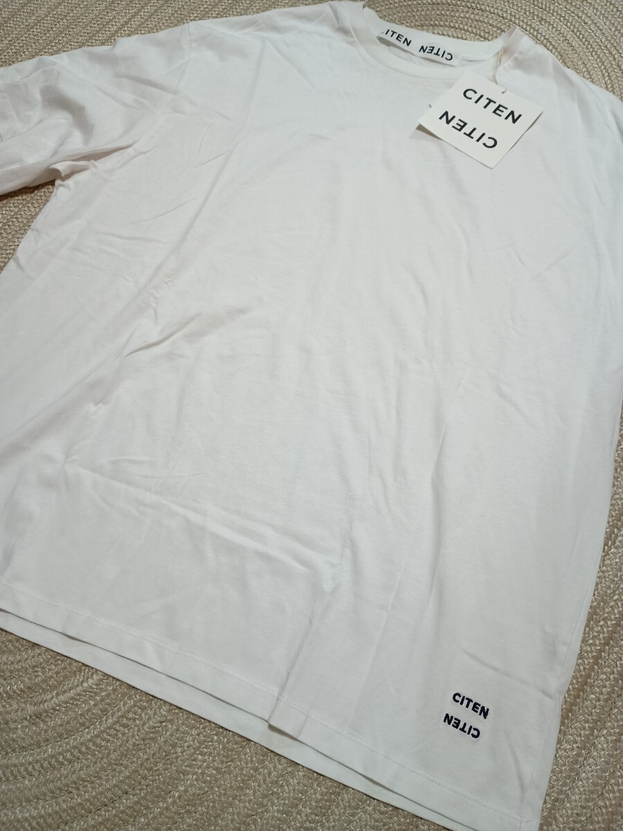 新品 未使用 CITEN ドロップショルダー 半袖 Tシャツ L ホワイト 白 コットン ユナイテッドアローズ メンズ 拍卖