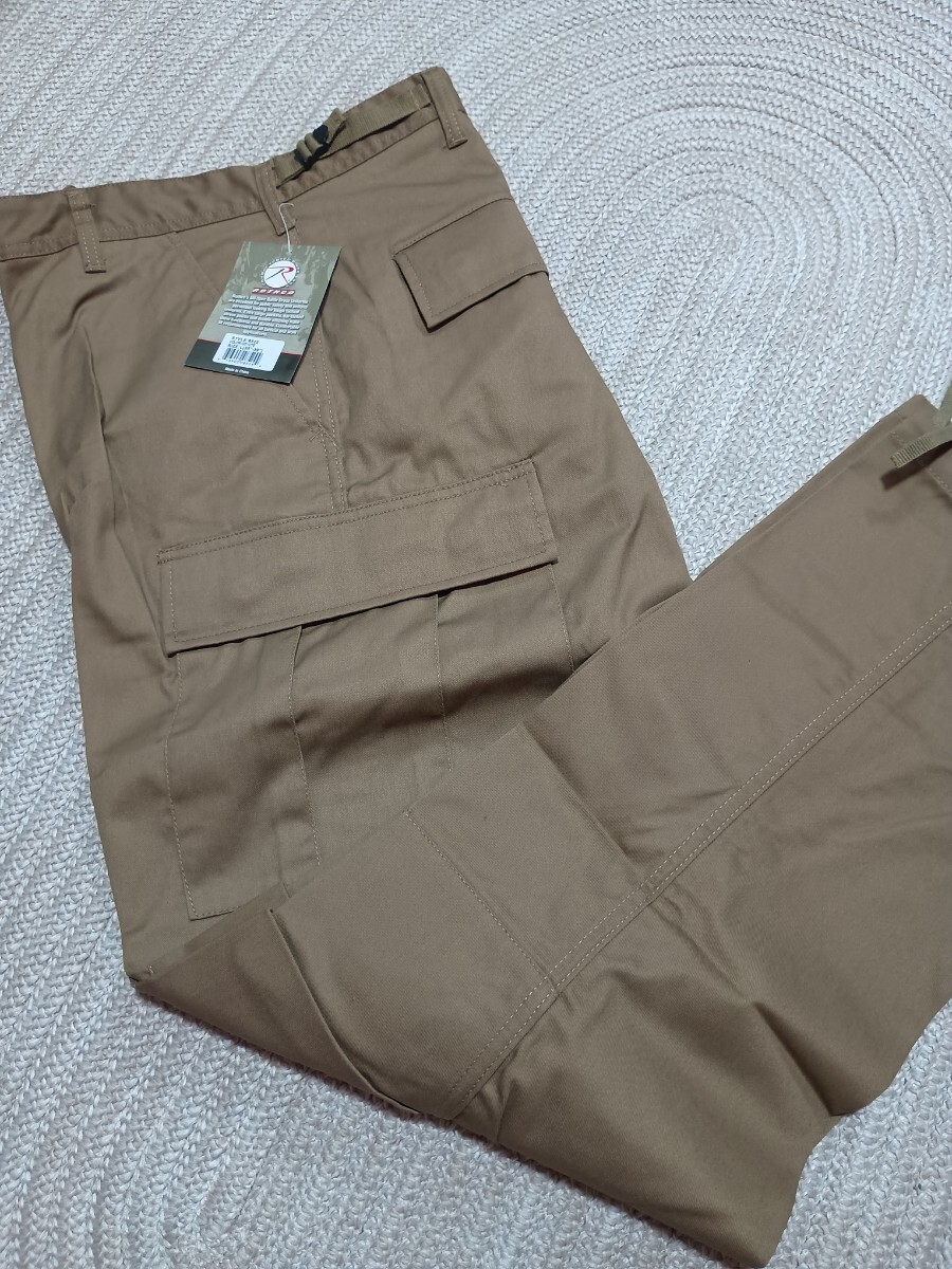新品 未使用 ROTHCO ロスコ Tactical BDU Pants カーゴパンツ L コヨーテ ベージュ ミリタリー パンツ拍卖