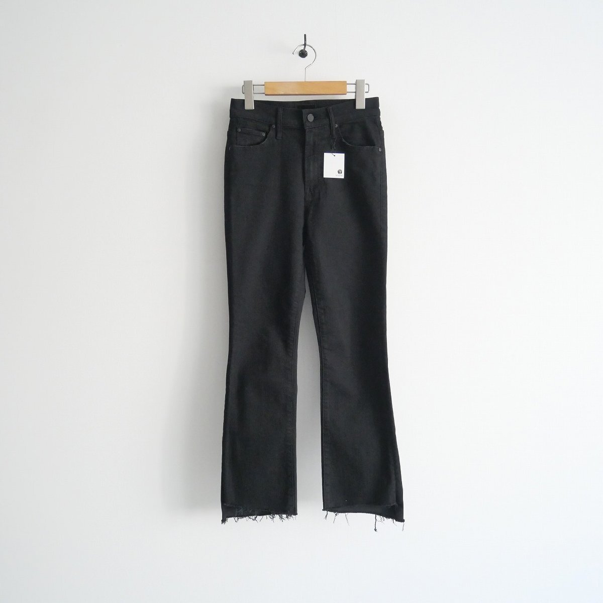 Ron Herman同型お取扱い / MOTHER マザー / Insider Crop Step Fray Denim Pants (Black)デニム 24 / 9910600049 / 2401-0041拍卖