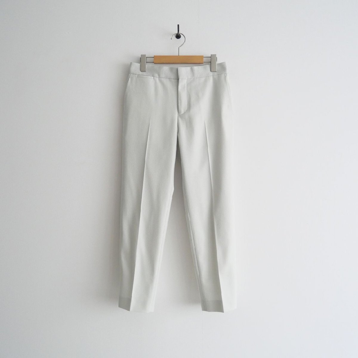 2022AW / Drawer ドゥロワー / WINTER1 ウール フラノ ベーシックパンツ 34 / 6514-236-1265 / 2402-0069拍卖