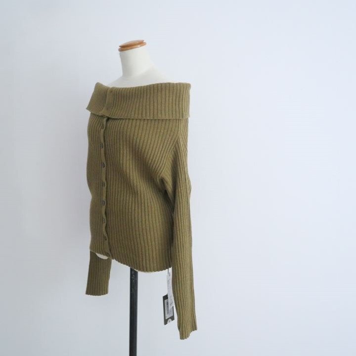 2024AW / 未使用 / BABYLONE購入品 / TELA テラ / オフショルニット S / 126589 / 2508-0930拍卖