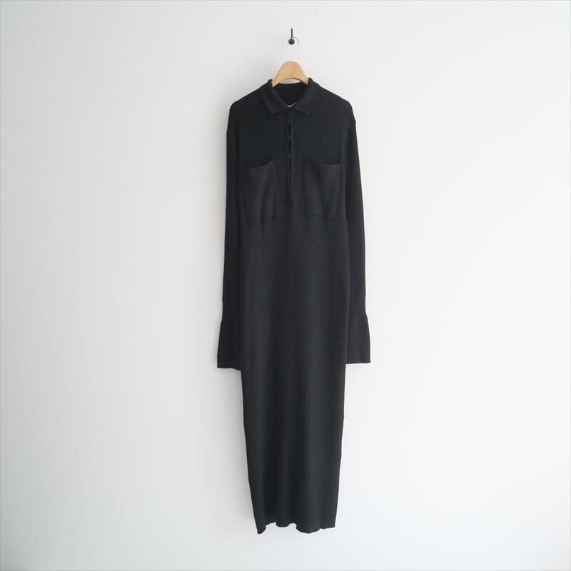 〇2024AW・人気完売品 / ETRE TOKYO エトレトウキョウ / フロントホックロングニットワンピース M / 1224631123 / 2503-1055拍卖