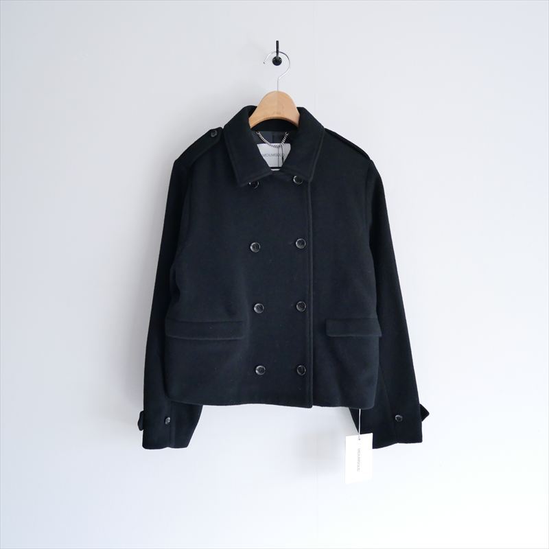 未使用 / MIDIUMISOLID ミディウミソリッド ミズイロインド / ショートピーコート / 3-172011 / 2402-0041拍卖