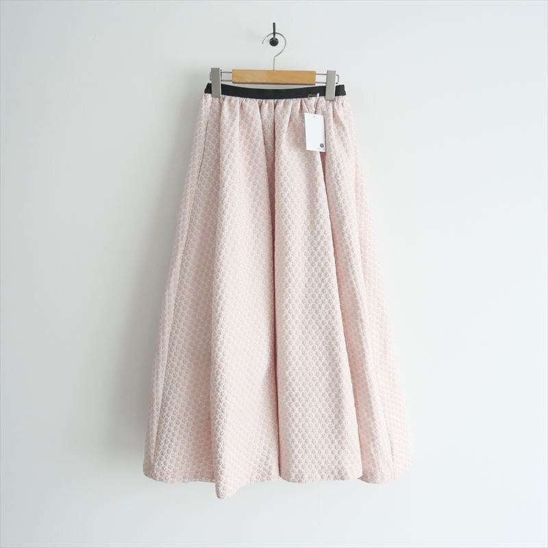 2021AW / OBLI オブリ / 小花ピンクジャガードスカート 1 / 22TNNB74-1 / 2404-0889拍卖