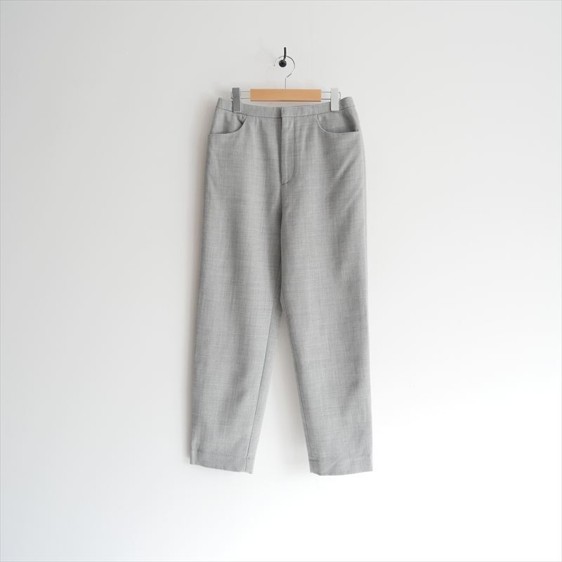 2022AW / GALERIE VIE ギャルリーヴィー トゥモローランド / スポンジウール テーパードパンツ 34 / 2402-0293拍卖