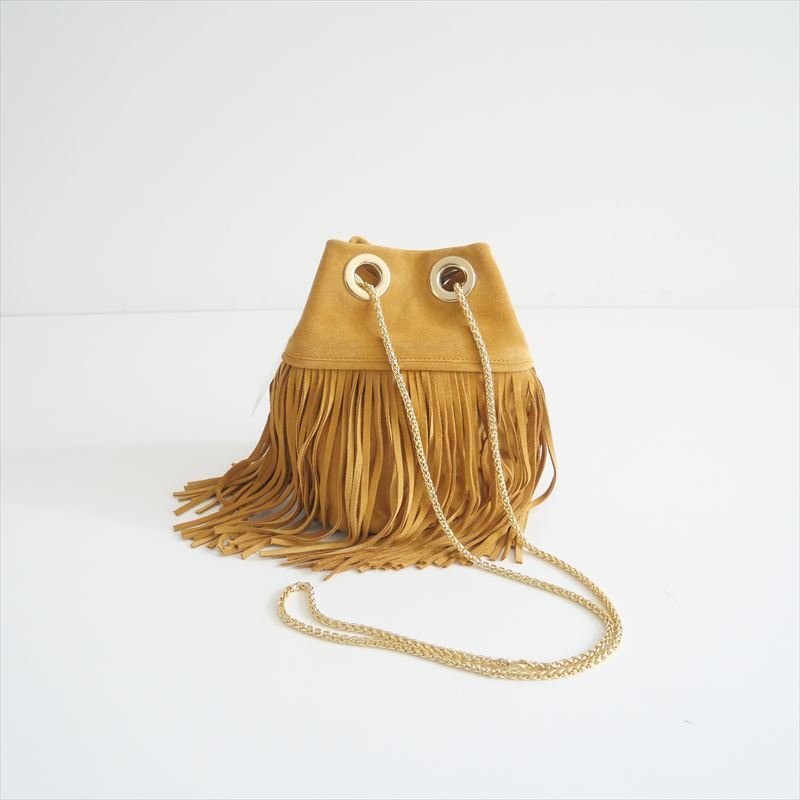 2022 / L'Appartement ドゥーズィエムクラス / Fringe Suede Bag フリンジスエードバッグ / 22090560108310 / 2407-1097拍卖