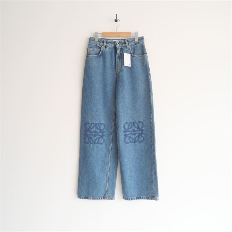 ○継続販売品 / LOEWE ロエベ / アナグラム バギー ジーンズ デニムパンツ 34 / 2510-0716拍卖