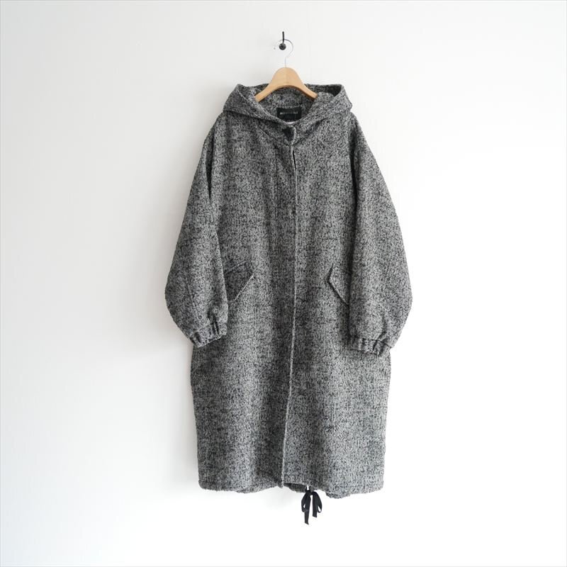 2024AW / mizuiro ind ミズイロインド / フード付きワイドコート / 3-270033 / 2503-0335拍卖