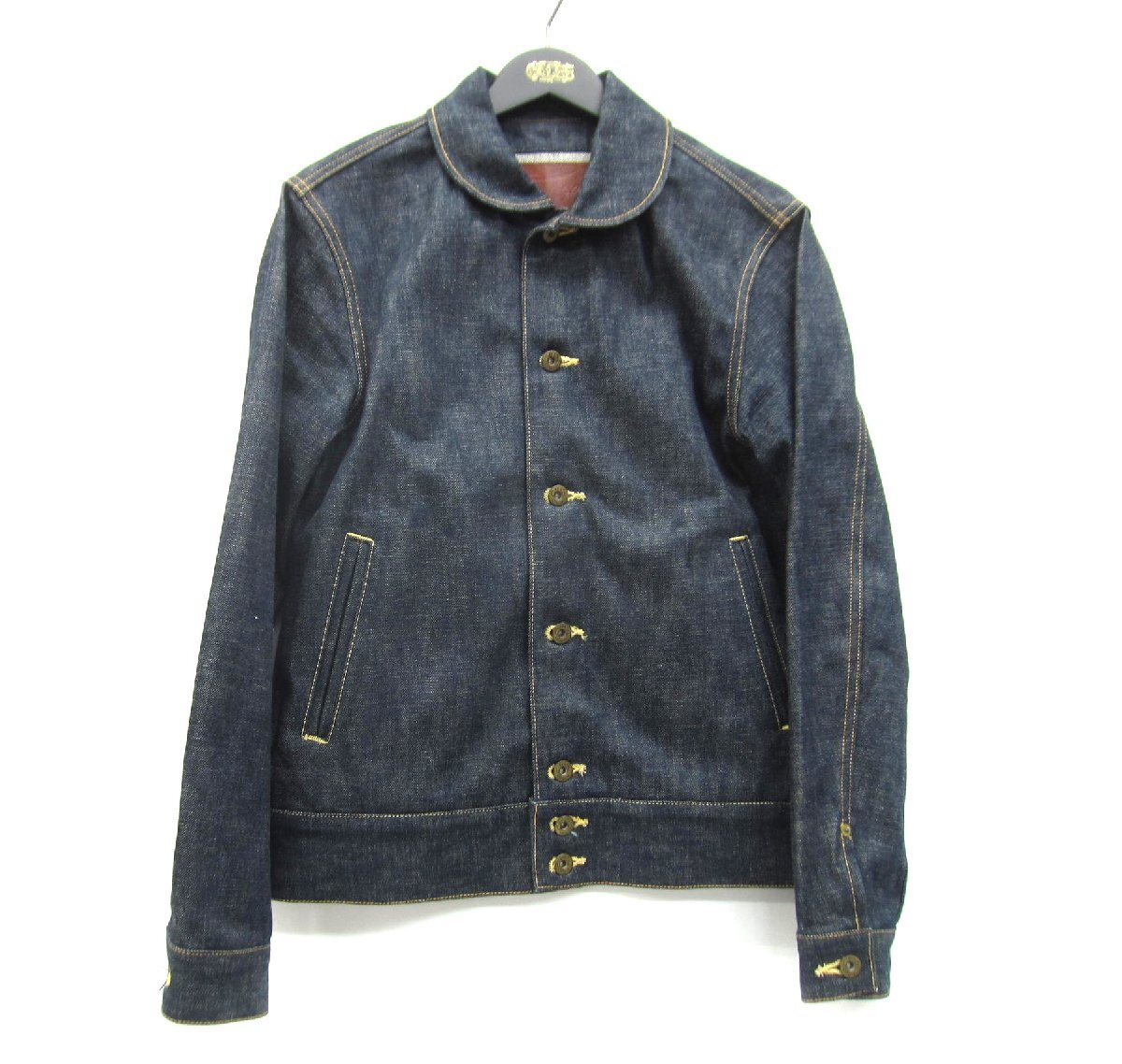 CALEE キャリー DENIM COSACK JACKET デニムコサックジャケット SIZE:M メンズ □UF4582拍卖
