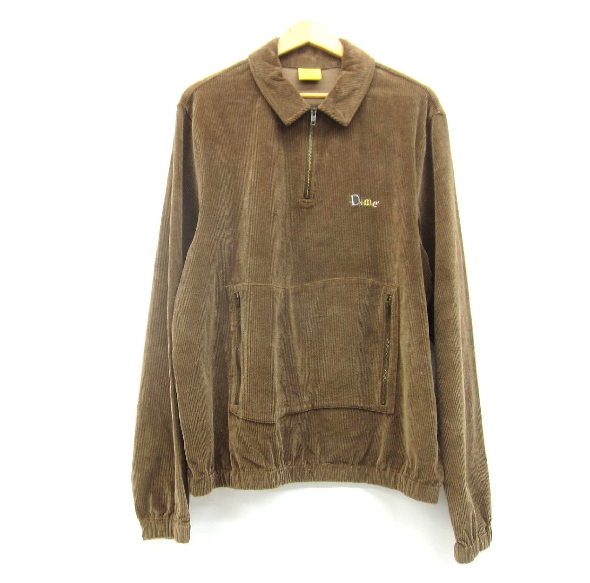 Dime ダイム Friends Corduroy Pullover ハーフジップ コーデュロイ SIZE:L メンズ □UF4591拍卖