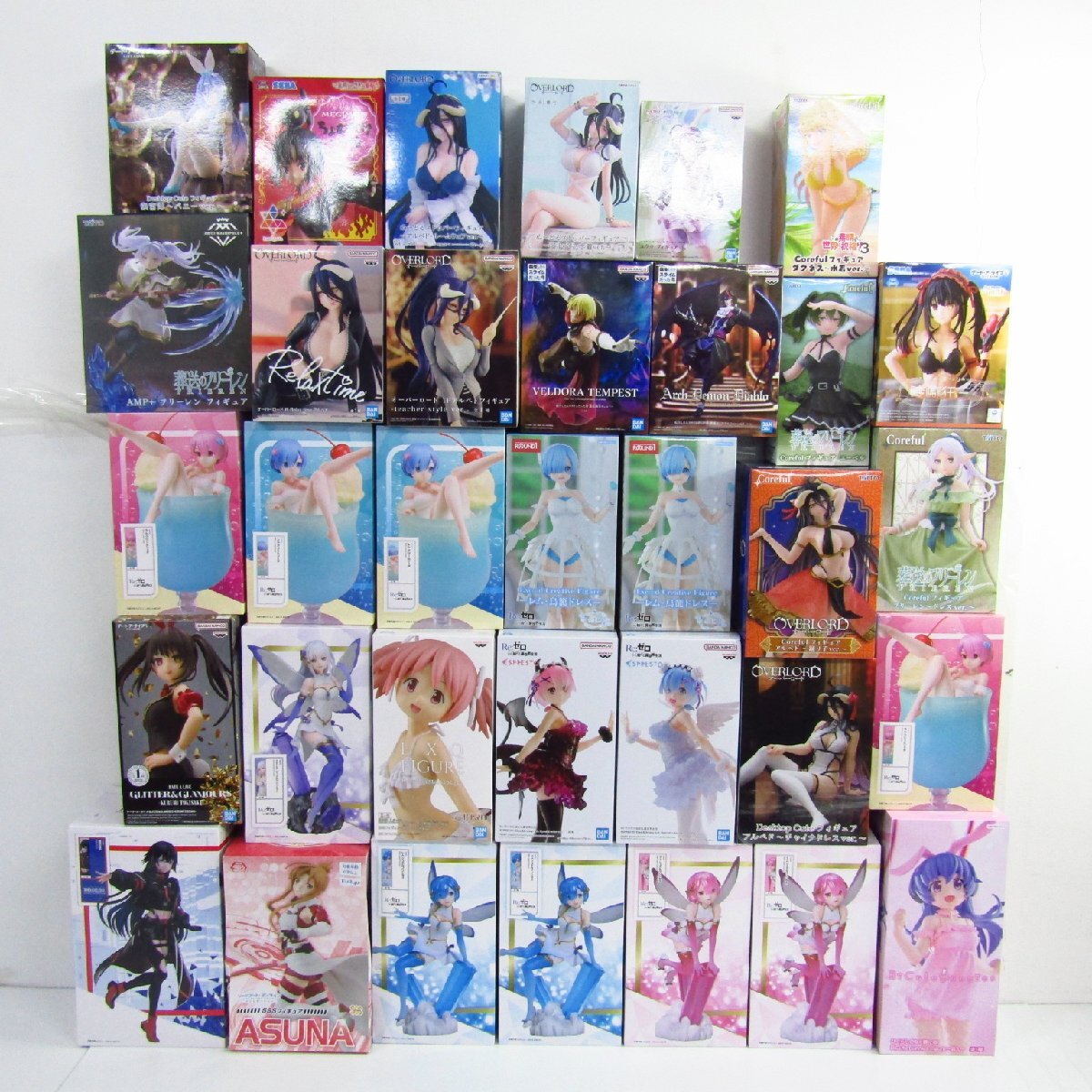 リゼロ / デート・ア・ライブ / 葬送のフリーレン / オーバーロード / 転スラ など プライズ フィギュア 大量 まとめ 34個セット 〓U9462拍卖