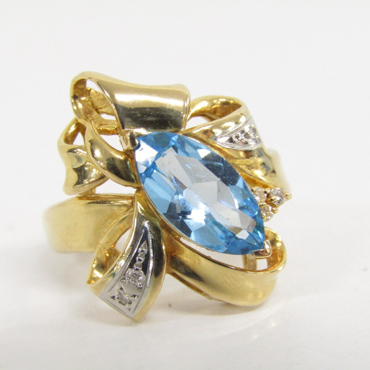 K18 Pt900 金 プラチナ リング 指輪 約6.9g 約12号 ▼AC26673拍卖