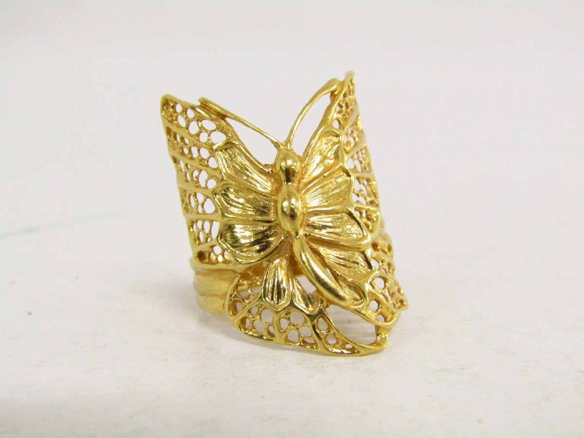 K18 金 リング 指輪 約4.4g 約12号 ▼AC26631拍卖