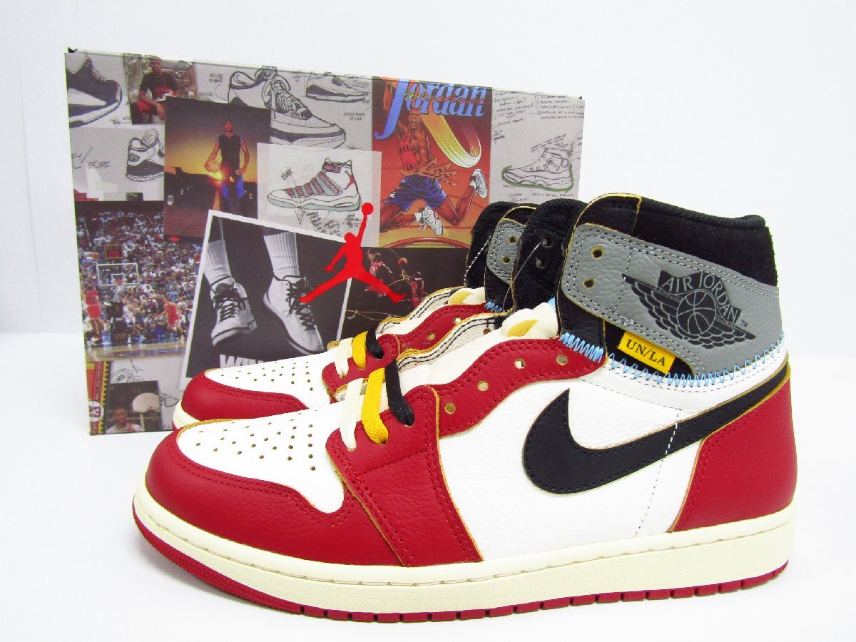 NIKE×UNION ナイキ×ユニオン AIR JORDAN 1 RETRO HIGH OG CHICAGO SHADOW HV8563-600 スニーカー サイズ:28.5cm★SH8332拍卖