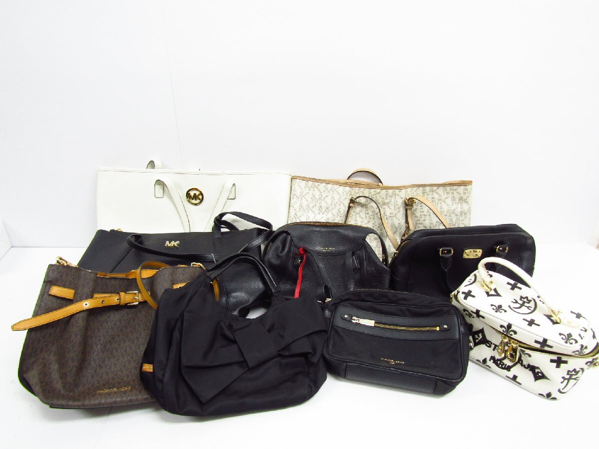 MICHAEL KORS / kate spade / TORY BURCH / CASTELBAJAC バッグ まとめ売り 9点 ジャンクセット ●A1325拍卖