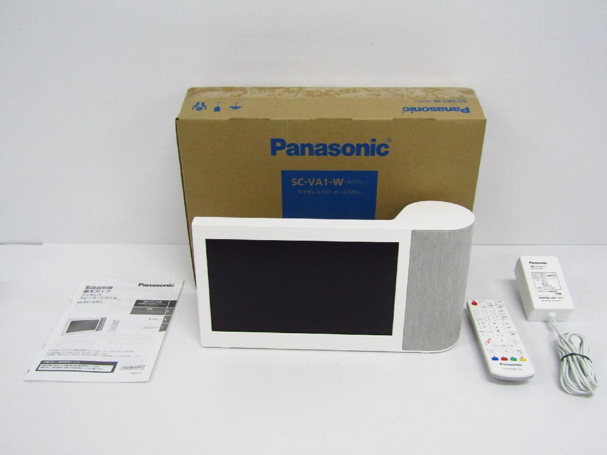 Panasonic パナソニック 10インチモニター付き ワイヤレススピーカー SC-VA1-W 取説・箱付き ◆8138拍卖
