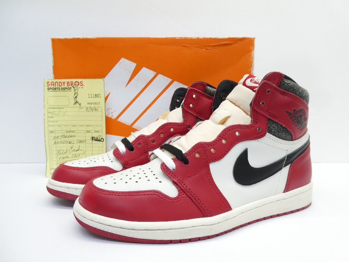 ナイキ NIKE AIR JORDAN 1 RETRO HIGH OG Lost & Found Chicago DZ5485-612 size:27.0cm スニーカー 靴 △WT4806拍卖