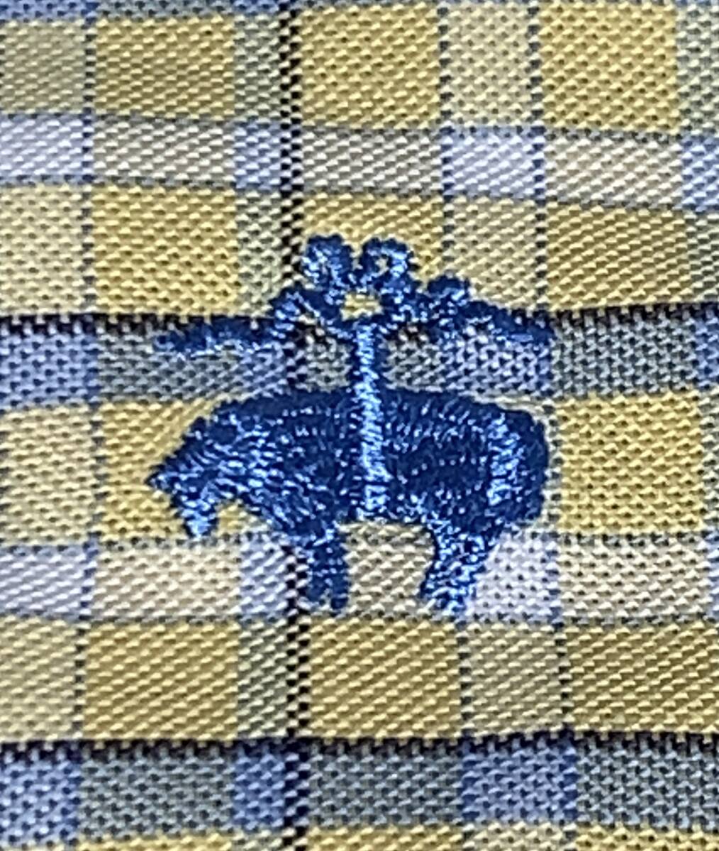 32497 Brooks Brothers 長袖 オックスフォード BD シャツ XL 黄青白拍卖