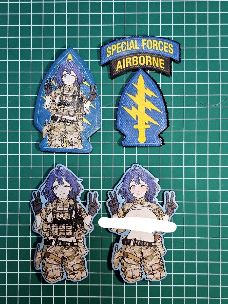 ミリタリーガールパッチ3+1枚 負けヒロイン?拍卖