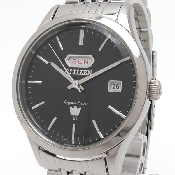 1円~CITIZEN シチズン CRYSRAL SEVEN クリスタルセブン 8200-S043018 自動巻◆クリックポスト185円◆~11/10(月)終了◆質屋-250404拍卖