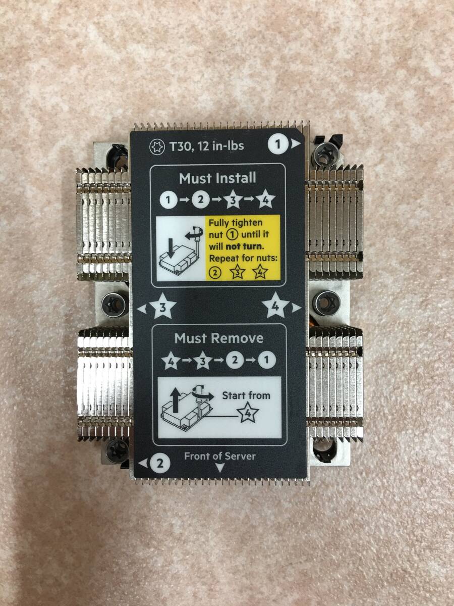 A23139)HP ProLiant DL360 Gen10など用873588-001 CPUヒートシンク 中古拍卖