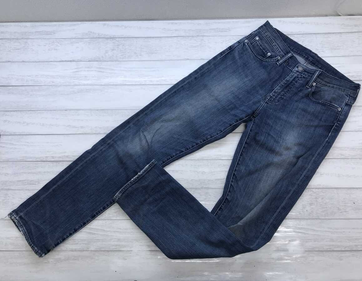 リーバイス Levi's 511 レトロ アメカジ スリム ストレッチ ウォッシュ デニムパンツ ジーンズ ボトムス メンズ コットン混合 W30L32 青拍卖