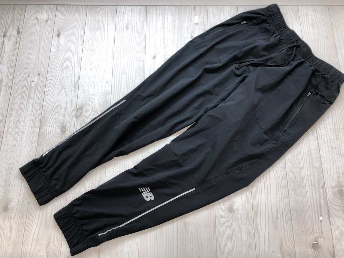 ニューバランス NEW BALANCE ランニング RUNNING スポーツ トレーニング イージー トラック パンツ ボトムス メンズ ポリエステル100% L 黒拍卖