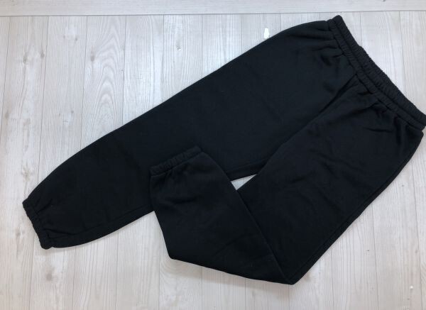 SHEIN シーイン 無地 ストリート スポーツ 古着 ワイド スウェット パンツ ボトムス 裏起毛 レディース L 黒拍卖